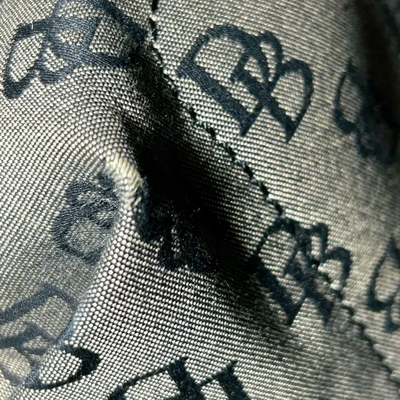 Dooney & Bourke Black and Tan Tote Bag Approx. 18” x 10” x 5.5” - Picture 9 of 16